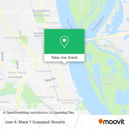 Mapa de Juan A. Maza Y Guayaquil