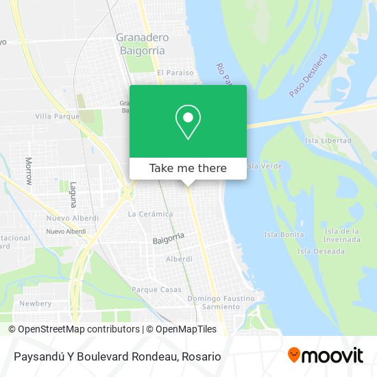 Paysandú Y Boulevard Rondeau map