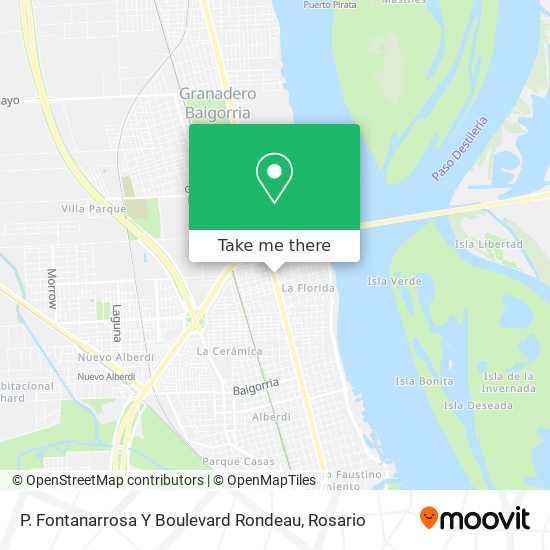 Mapa de P. Fontanarrosa Y Boulevard Rondeau