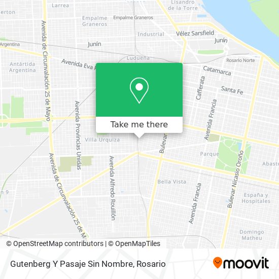 Gutenberg Y Pasaje Sin Nombre map