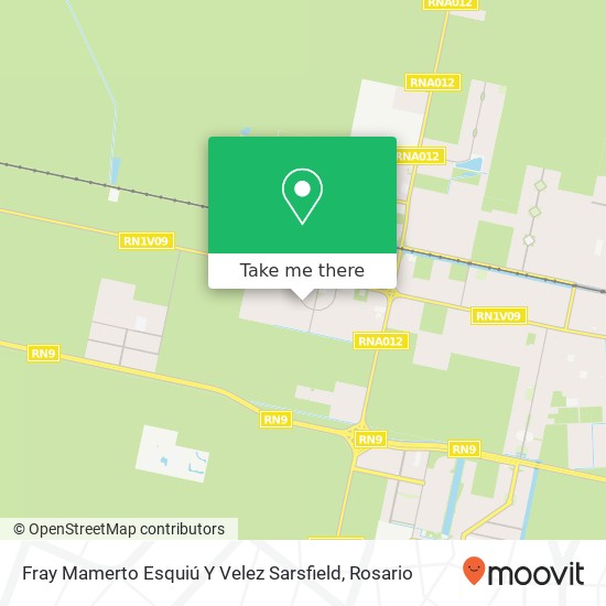 Fray Mamerto Esquiú Y Velez Sarsfield map