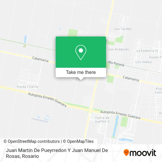 Juan Martin De Pueyrredon Y Juan Manuel De Rosas map