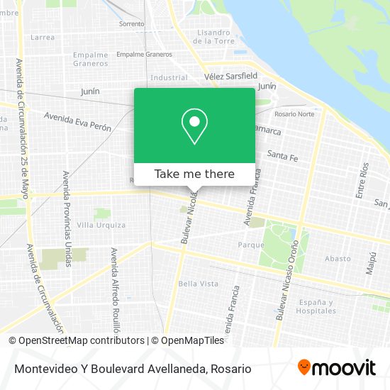 Montevideo Y Boulevard Avellaneda map