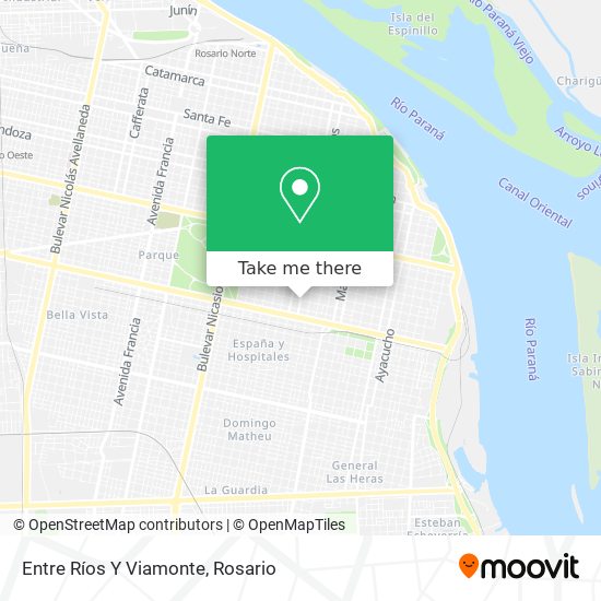 Mapa de Entre Ríos Y Viamonte