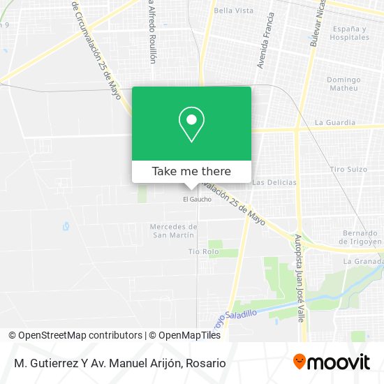 M. Gutierrez Y Av. Manuel Arijón map
