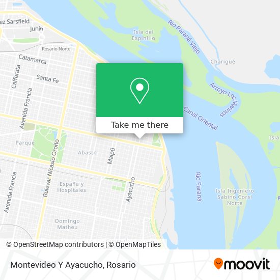 Montevideo Y Ayacucho map