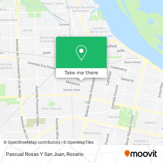 Pascual Rosas Y San Juan map