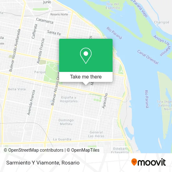 Mapa de Sarmiento Y Viamonte