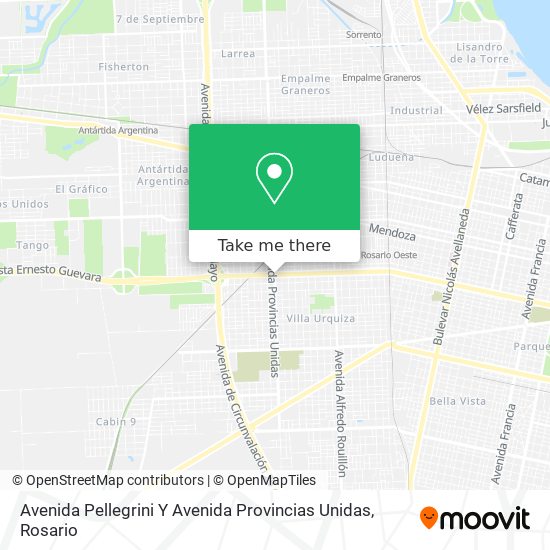 Mapa de Avenida Pellegrini Y Avenida Provincias Unidas