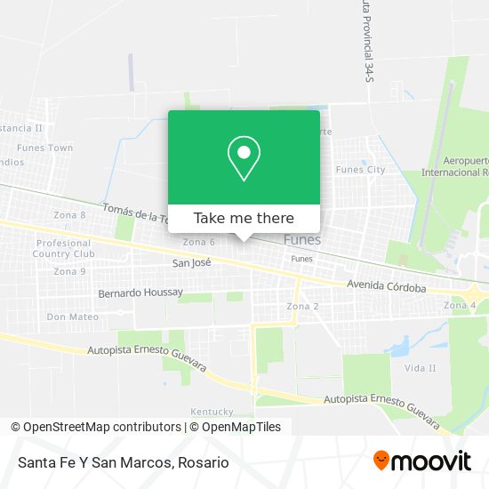 Mapa de Santa Fe Y San Marcos
