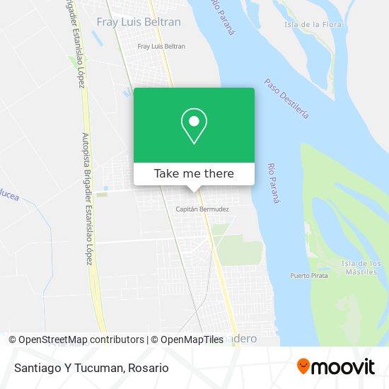 Mapa de Santiago Y Tucuman