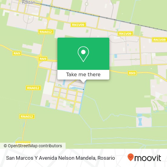 Mapa de San Marcos Y Avenida Nelson Mandela