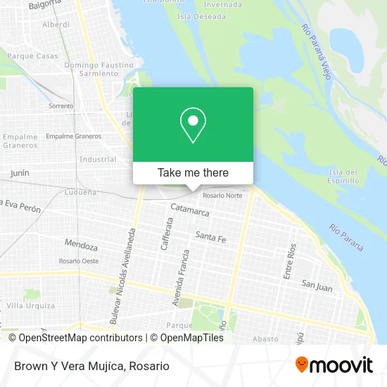 Mapa de Brown Y Vera Mujíca