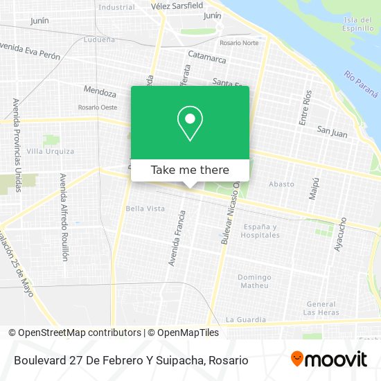Boulevard 27 De Febrero Y Suipacha map