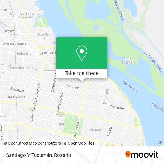 Mapa de Santiago Y Tucumán