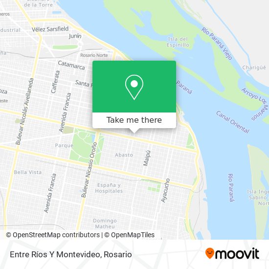 Entre Ríos Y Montevideo map