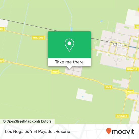 Los Nogales Y El Payador map