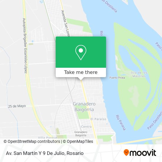 Mapa de Av. San Martín Y 9 De Julio