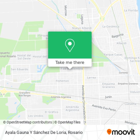 Ayala Gauna Y Sánchez De Loria map