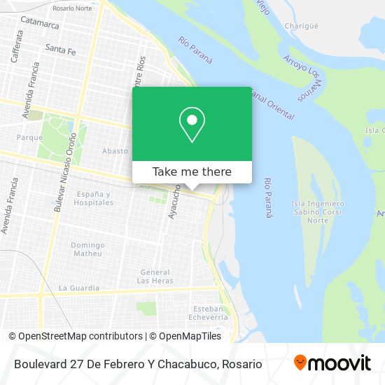 Mapa de Boulevard 27 De Febrero Y Chacabuco