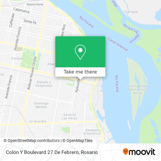 Mapa de Colón Y Boulevard 27 De Febrero