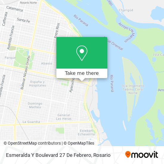 Esmeralda Y Boulevard 27 De Febrero map