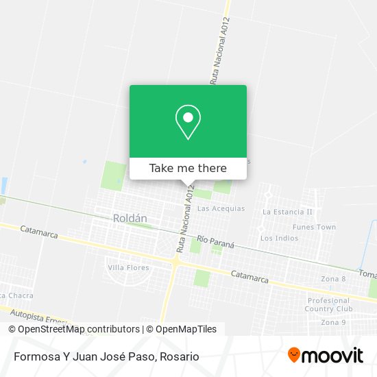 Formosa Y Juan José Paso map