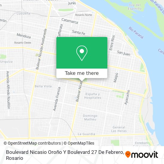 Boulevard Nicasio Oroño Y Boulevard 27 De Febrero map