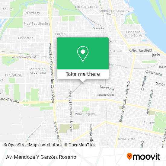Mapa de Av. Mendoza Y Garzón