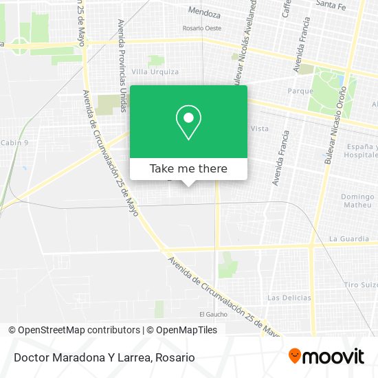 Doctor Maradona Y Larrea map