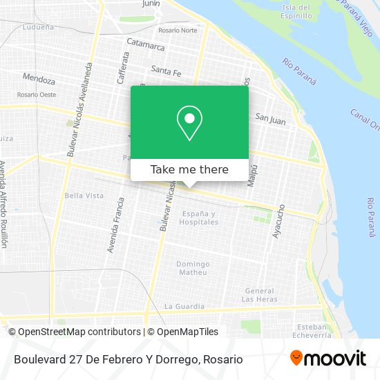 Mapa de Boulevard 27 De Febrero Y Dorrego