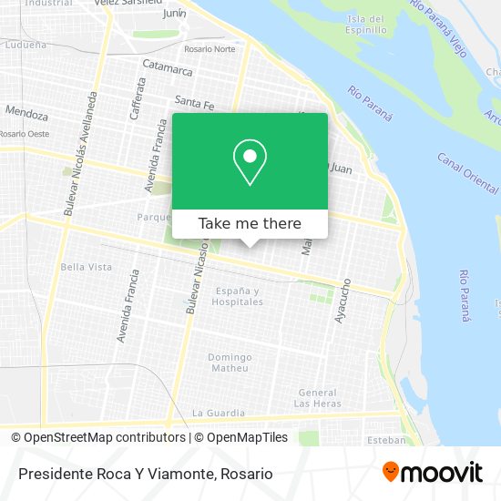 Presidente Roca Y Viamonte map