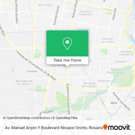 Mapa de Av. Manuel Arijón Y Boulevard Nicasio Oroño