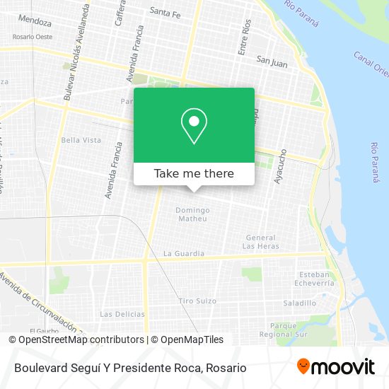 Boulevard Seguí Y Presidente Roca map