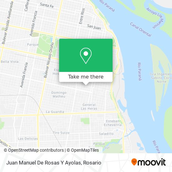 Juan Manuel De Rosas Y Ayolas map