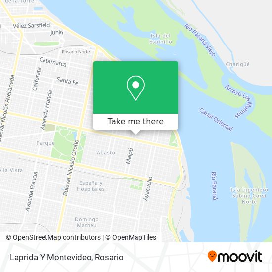 Laprida Y Montevideo map