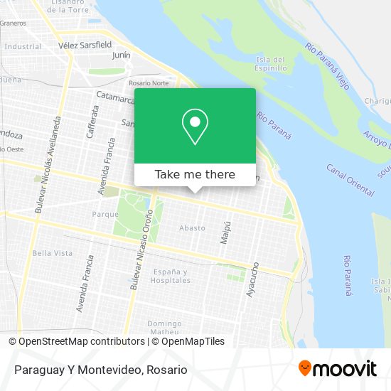 Paraguay Y Montevideo map