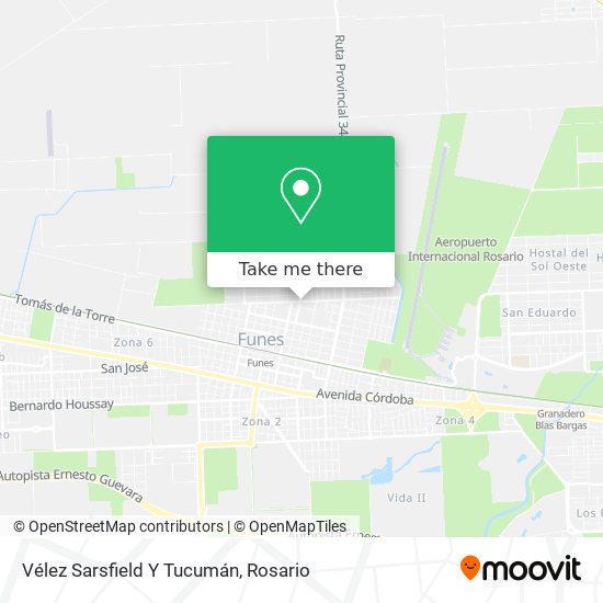 Mapa de Vélez Sarsfield Y Tucumán