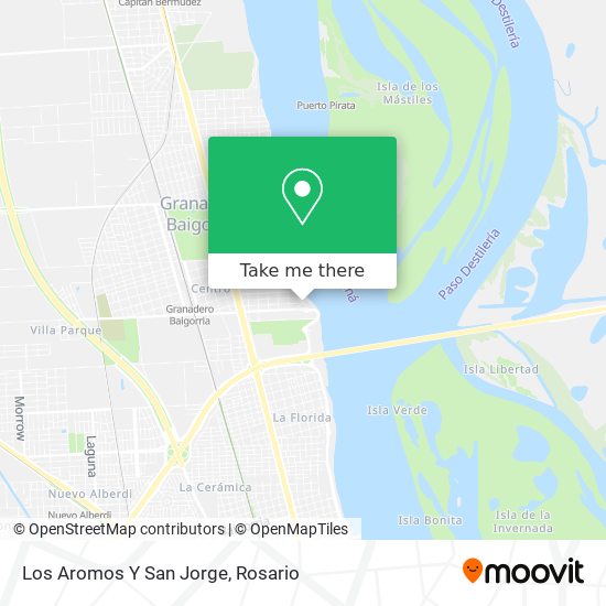 Mapa de Los Aromos Y San Jorge