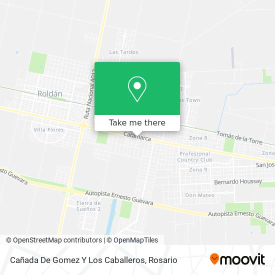Cañada De Gomez Y Los Caballeros map