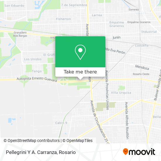 Pellegrini Y A. Carranza map