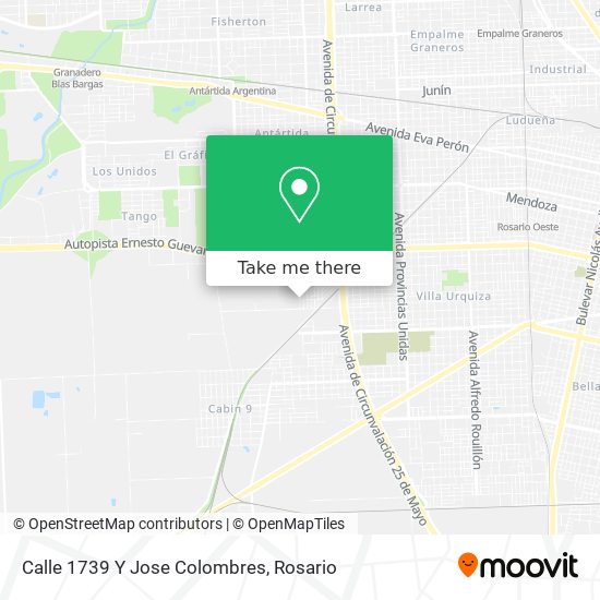 Mapa de Calle 1739 Y Jose Colombres