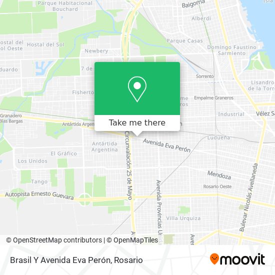 Brasil Y Avenida Eva Perón map