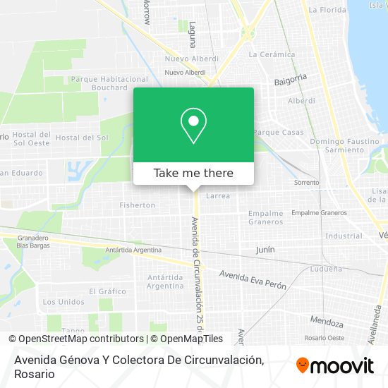 Avenida Génova Y Colectora De Circunvalación map