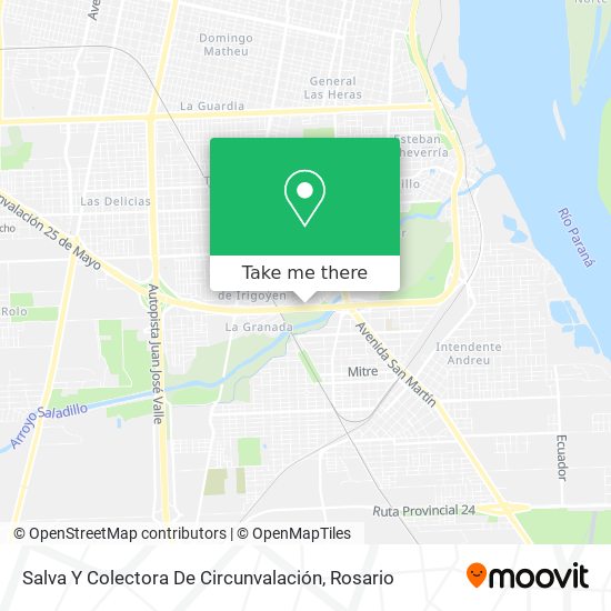 Mapa de Salva Y Colectora De Circunvalación
