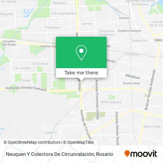 Neuquen Y Colectora De Circunvalación map