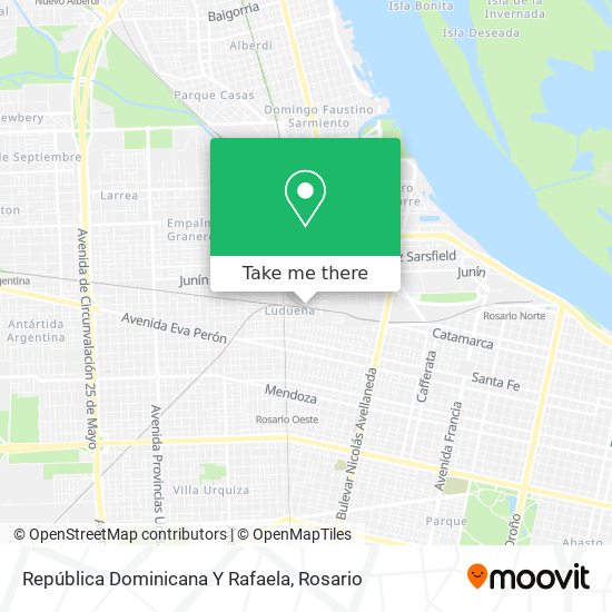 Mapa de República Dominicana Y Rafaela