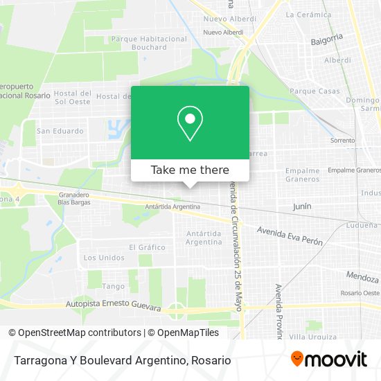 Tarragona Y Boulevard Argentino map