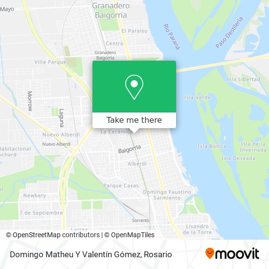 Domingo Matheu Y Valentín Gómez map