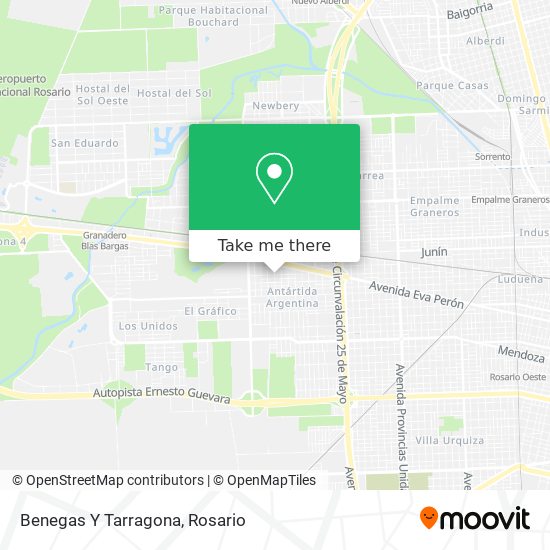Mapa de Benegas Y Tarragona